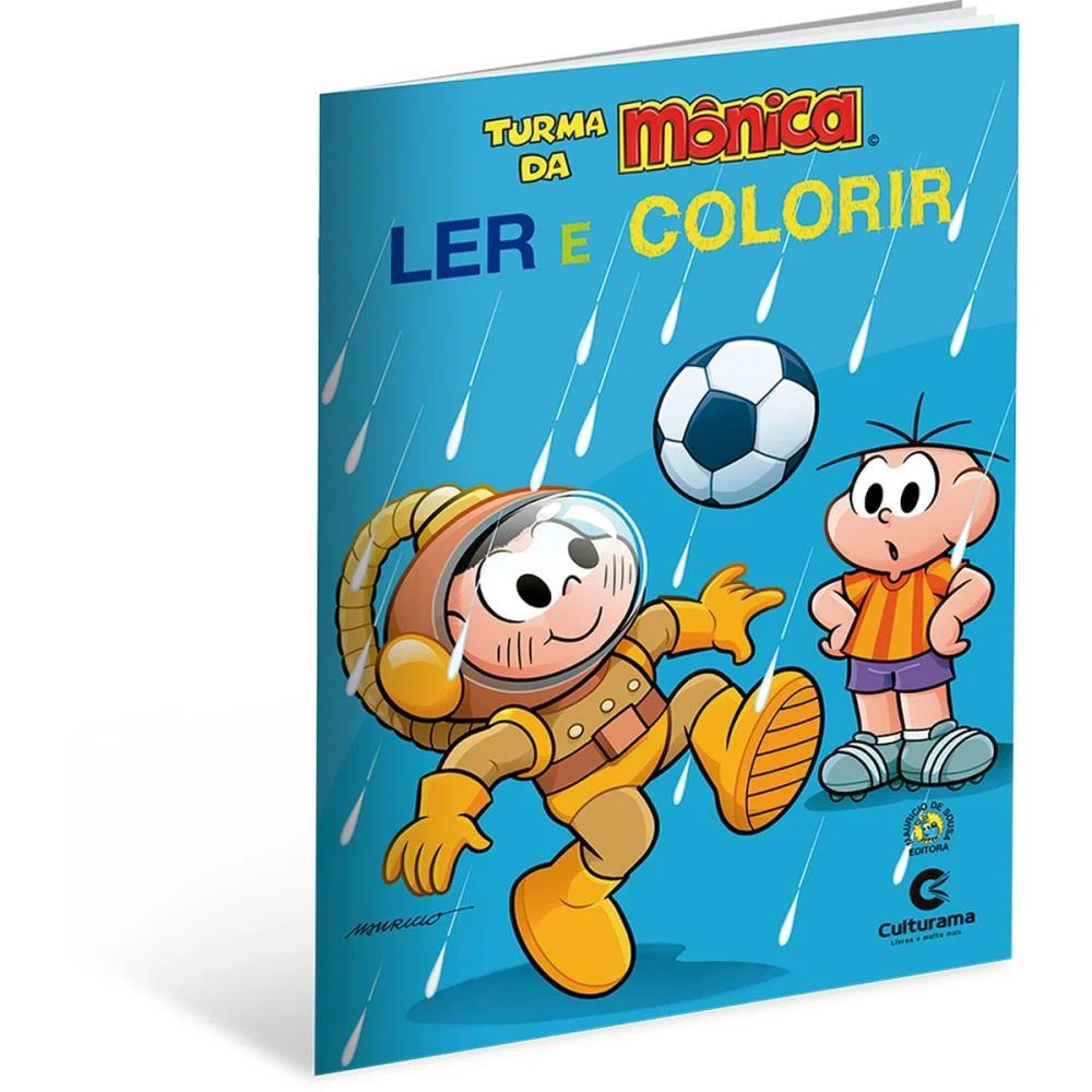 Livro Infantil Colorir Ler E Colorir T. Monica 20X27 Culturama (Pct.c/12) - imagem 5