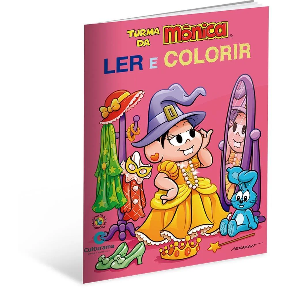 Livro Infantil Colorir Ler E Colorir T. Monica 20X27 Culturama (Pct.c/12) - imagem 6