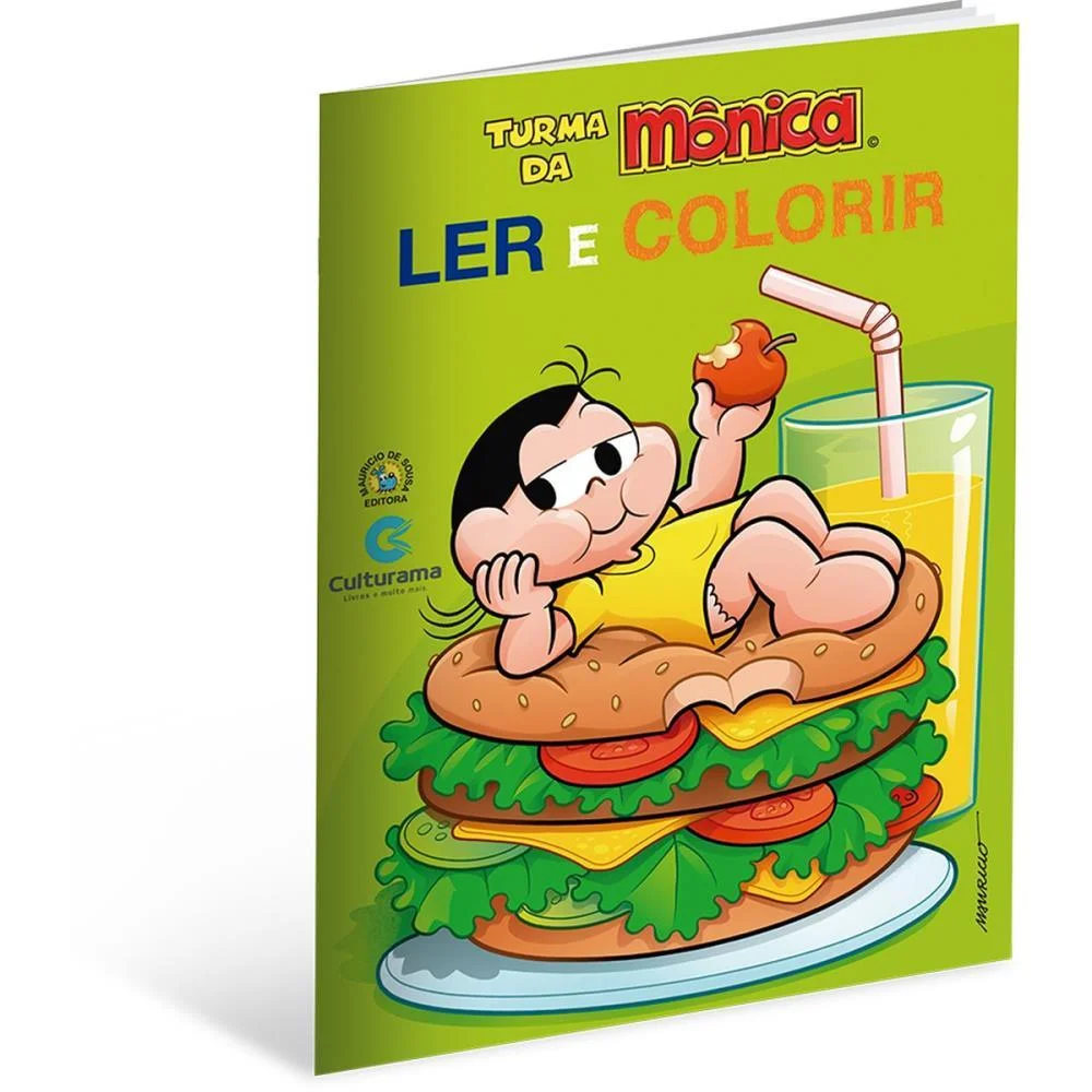 Livro Infantil Colorir Ler E Colorir T. Monica 20X27 Culturama (Pct.c/12) - imagem 8
