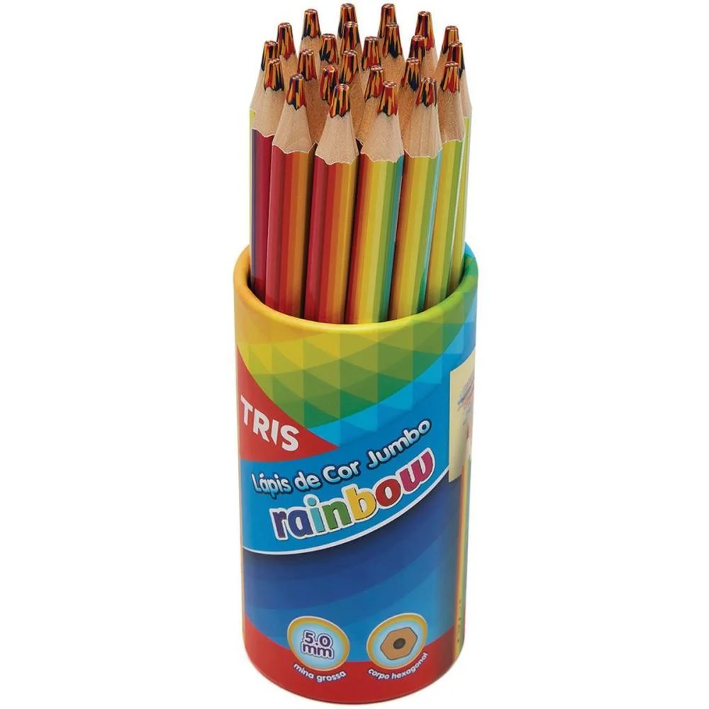 Lapis De Cor Jumbo Tris Rainbow Summit (Pote-24) - imagem 2