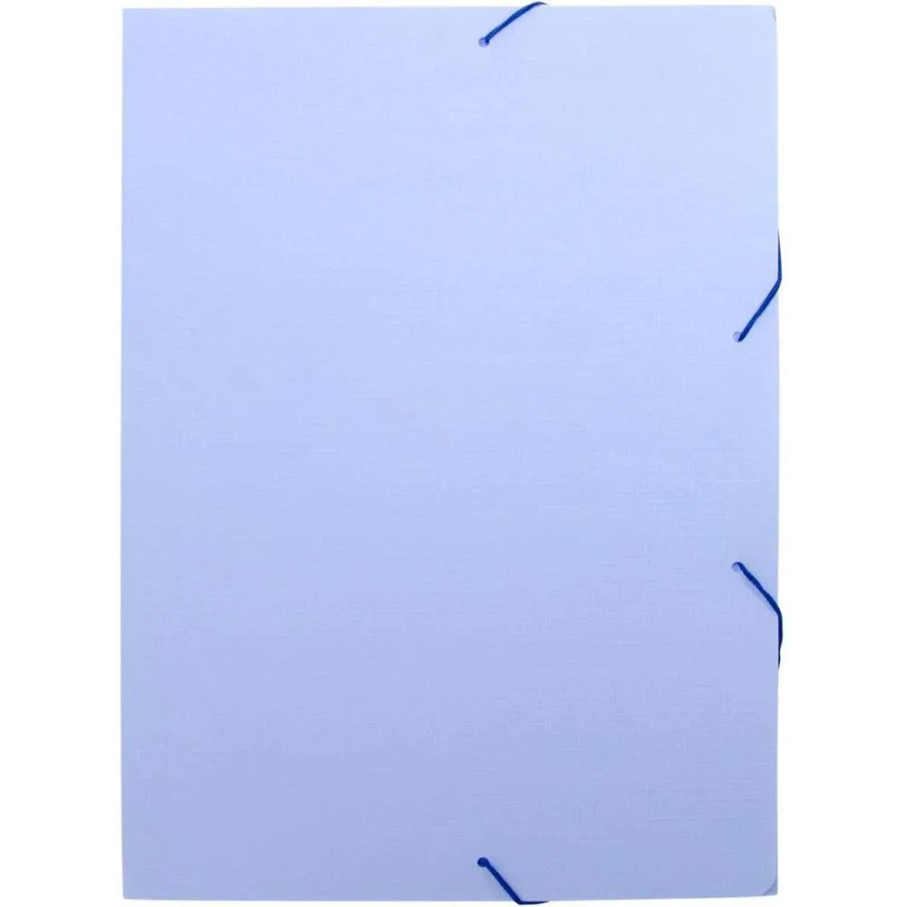 Pasta Aba Elastica Plastica Oficio Serena Azul Pastel Dello (Pct.c/10) - imagem 2
