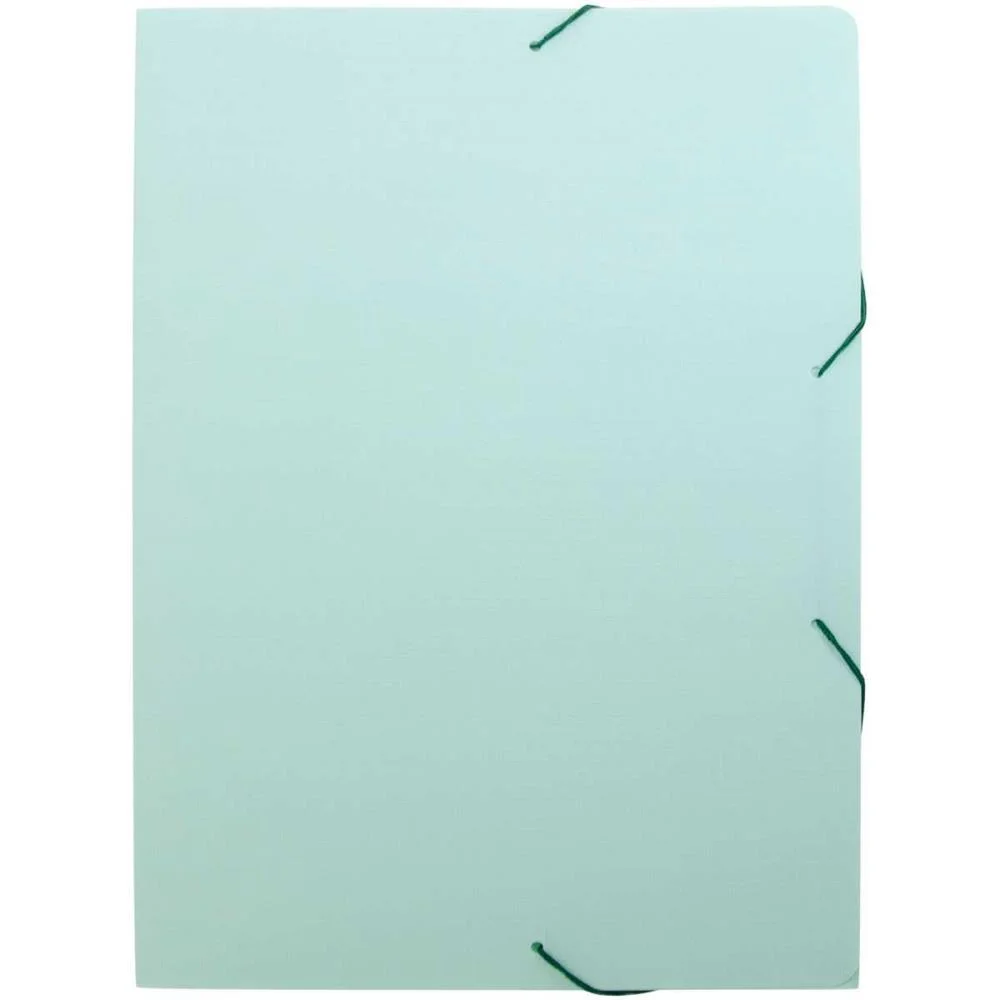 Pasta Aba Elastica Plastica Oficio Serena Verde Pastel Dello (Pct.c/10) - imagem 2
