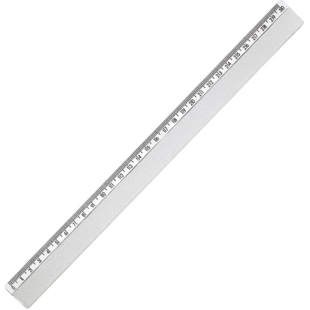 Regua Plastica Cristal 30Cm. Maxcril (Cx.c/100) - imagem 3