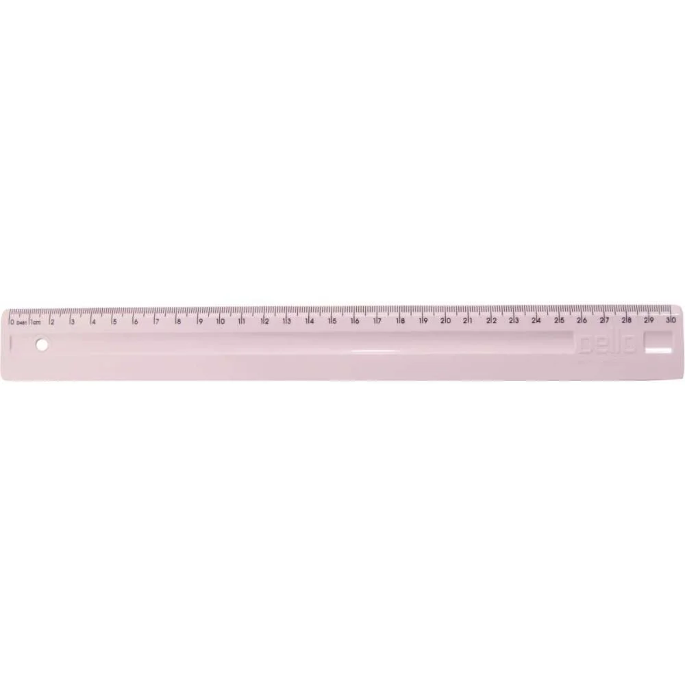 Regua De Poliestireno Serena 30Cm. Rosa Pastel Dello (Cx.c/24) - imagem 2