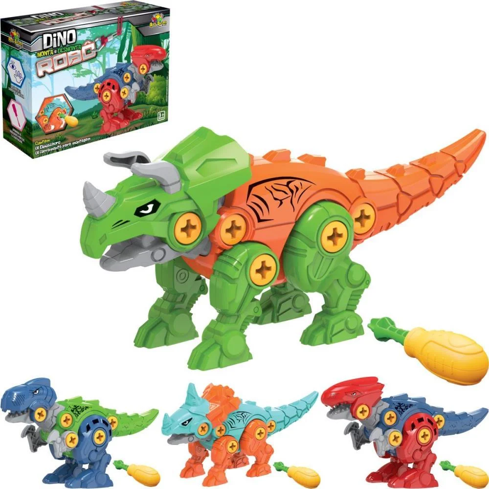 Brinquedo Para Montar Dinossauro Monta E Desmonta (S Art Brink (Unidade) - imagem 3