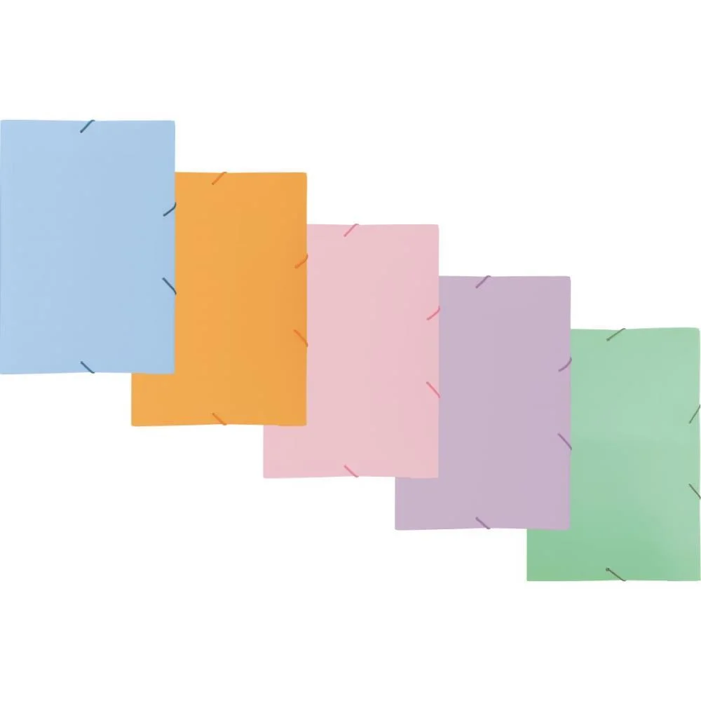 Pasta Aba Elastica Plastica Oficio Fosca Tons Pastel (S) Acp (Pct.c/10) - imagem 2