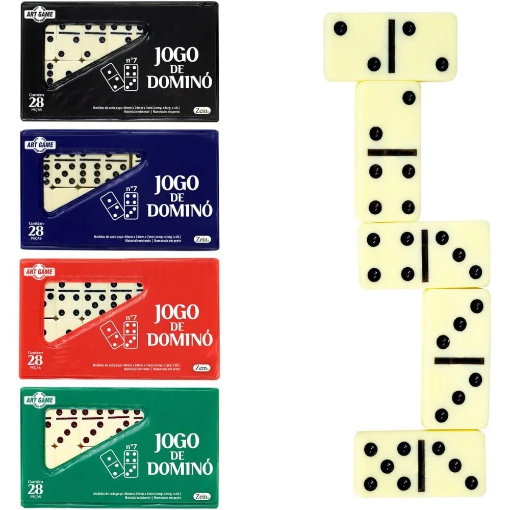 Domino Estojo 28Pcs 7Mm Art Brink (Estojo) - imagem 3
