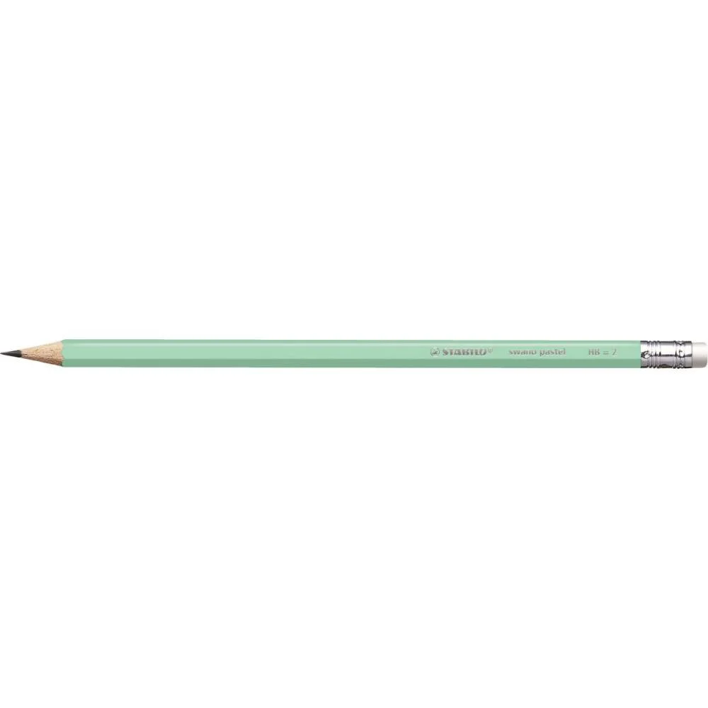 Lapis Preto Sextavado Stabilo Swano C/Borracha Sort. Sertic (Pote-72) - imagem 4