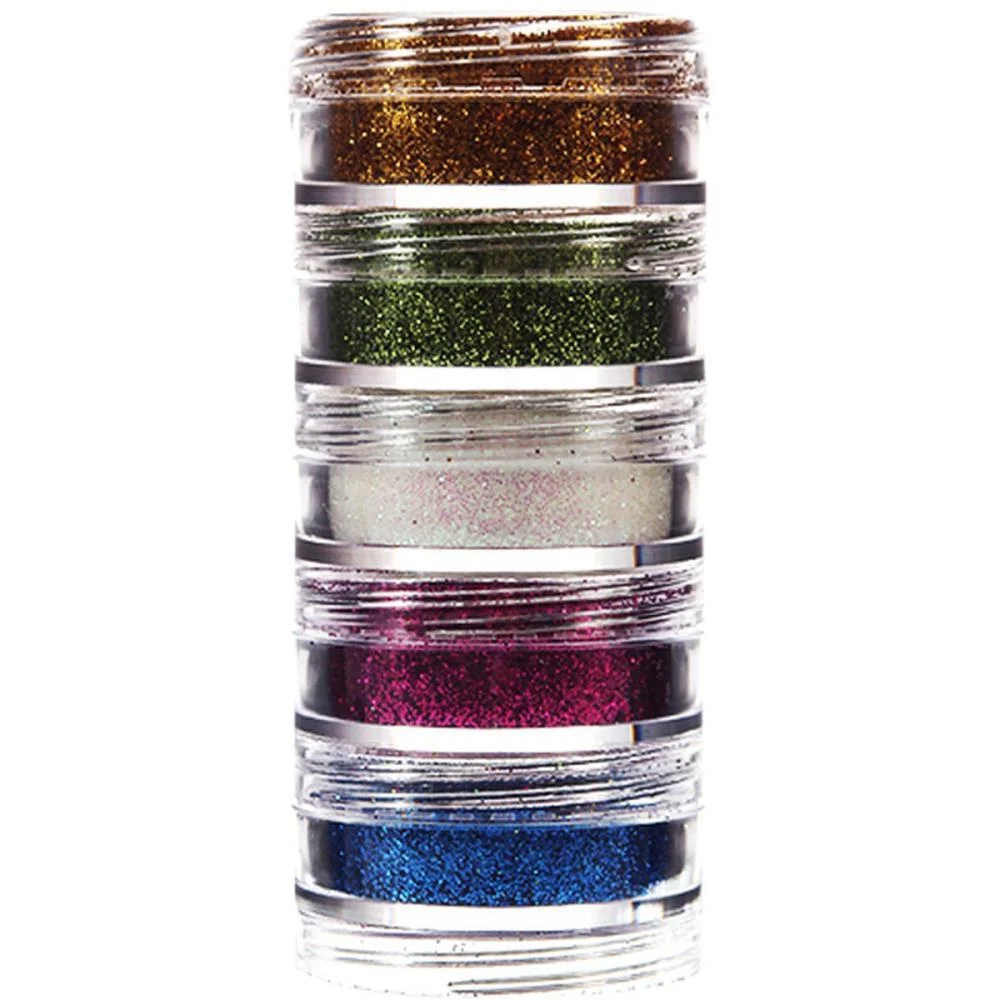Pintura Facial Po Glitter 3G 5 Cores Colormake (Kit) - imagem 3