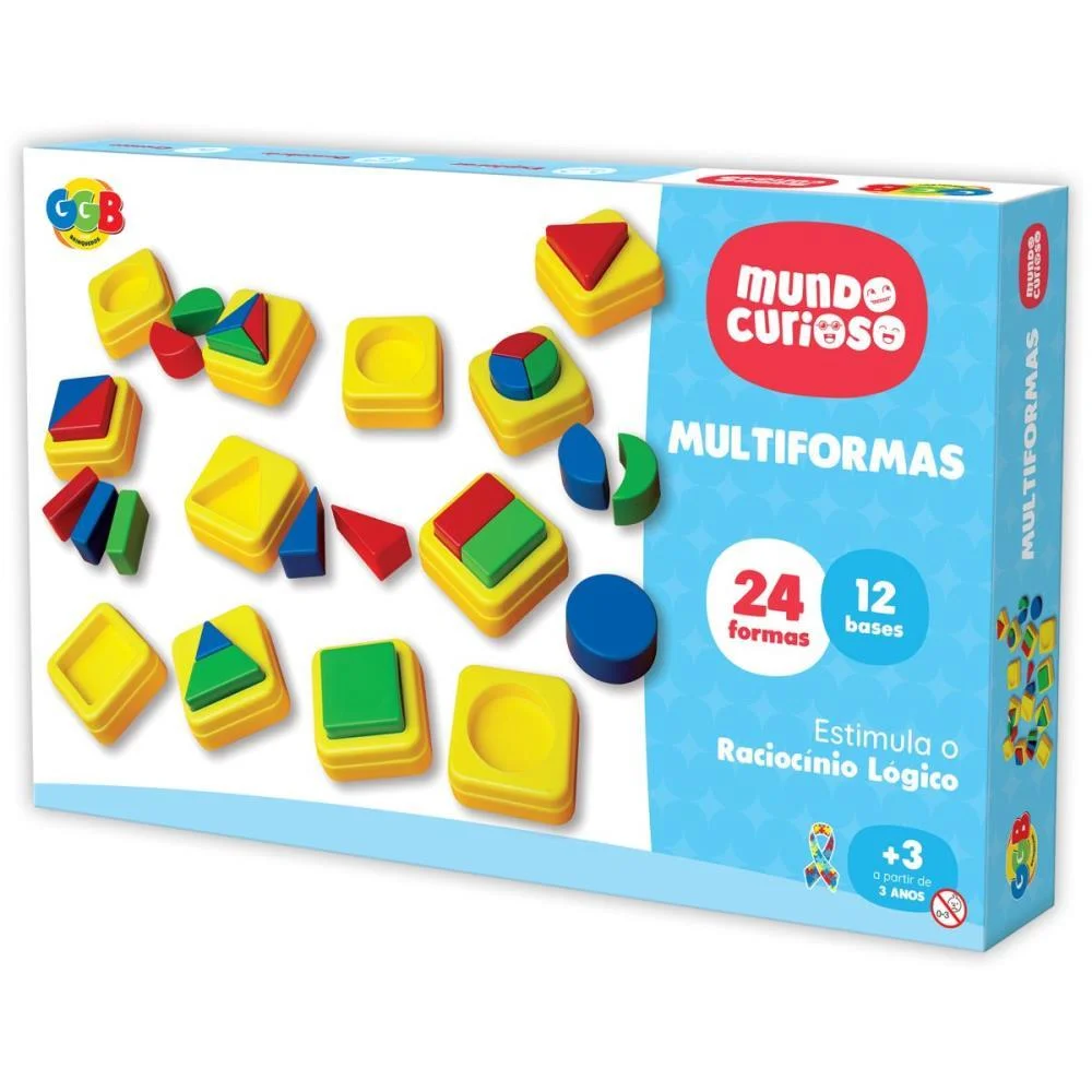 Brinquedo Educativo Multiformas De Encaixe Ggb Plast (Unidade) - imagem 4