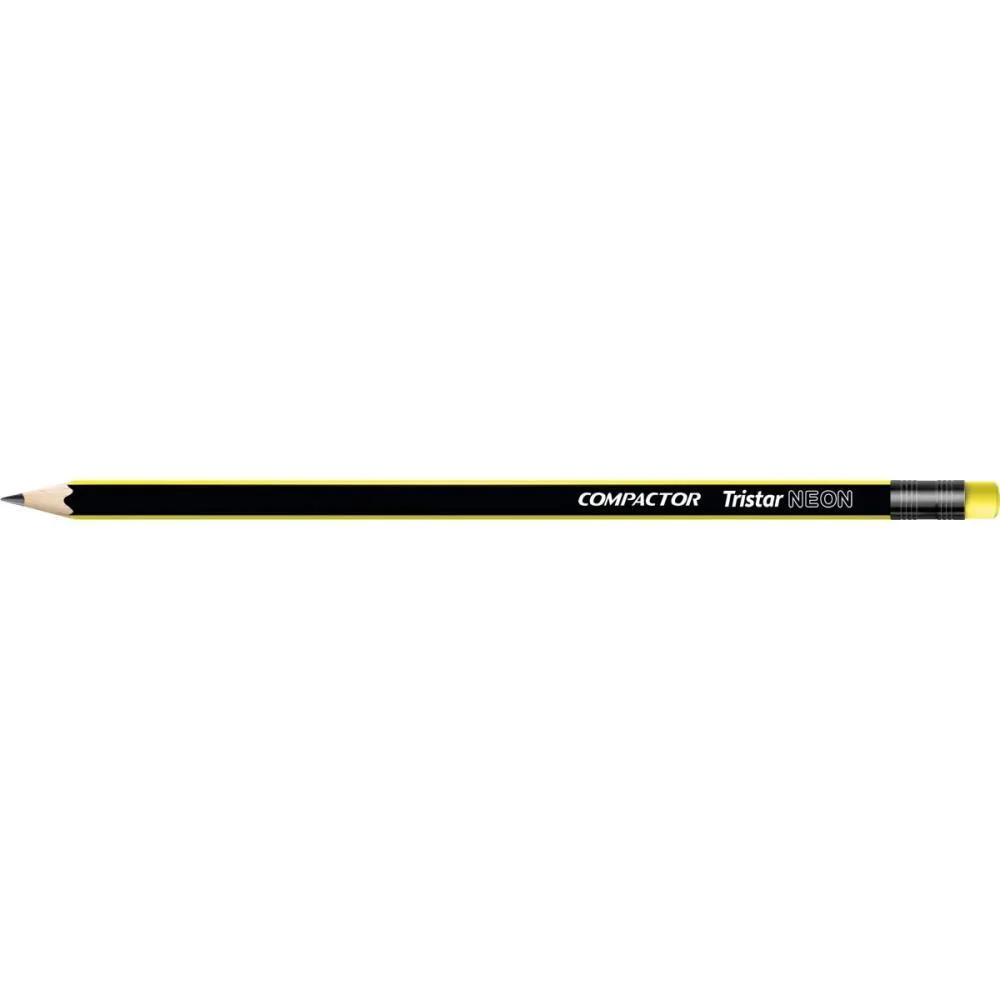 Lapis Preto Triangular Neon Hb N.2 Compactor (Pote-48) - imagem 4