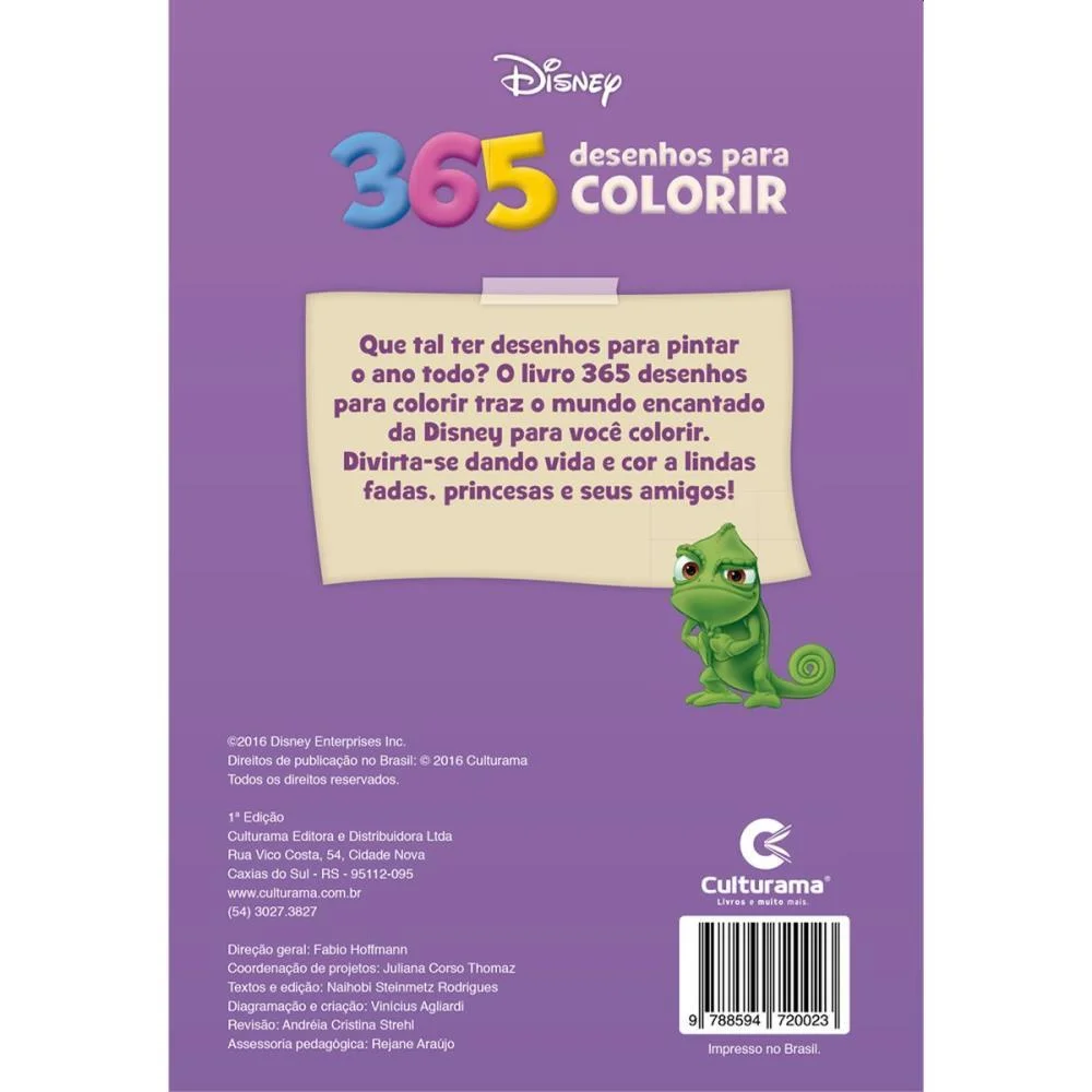 Livro Infantil Colorir 365 Princesas 368Pgs 13,5X20,5 Culturama (Unidade) - imagem 5