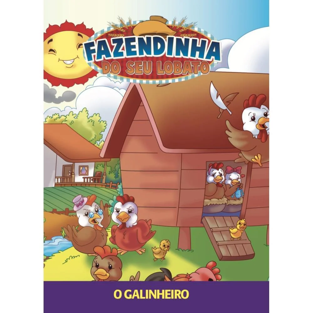 Livro Infantil Ilustrado Fazendinha Seu Lobato Bicho Esperto (Pct.c/08) - imagem 9