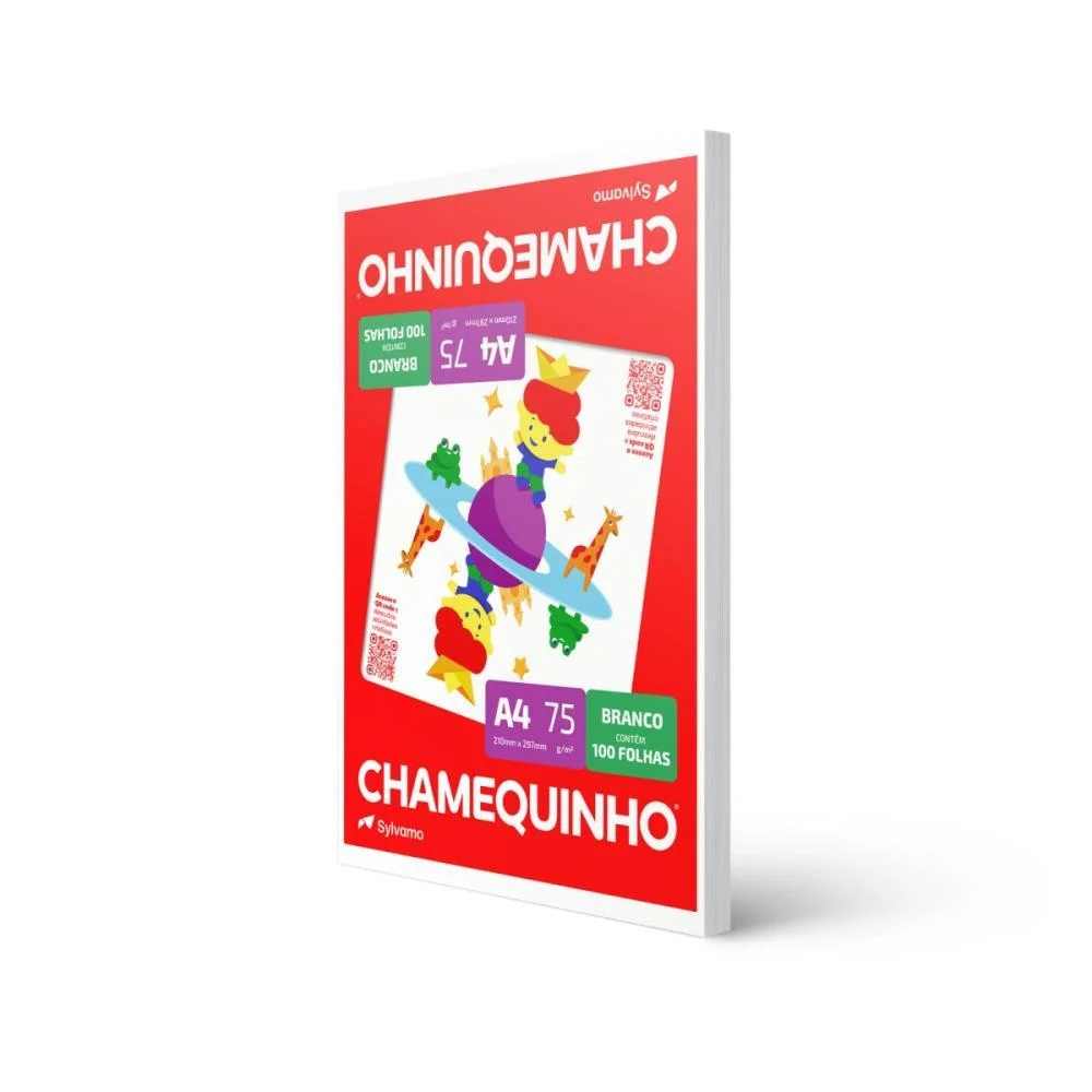Papel Sulfite A4 Chamequinho 75G.bco C/100F Chamex (Cx.c/50) - imagem 4