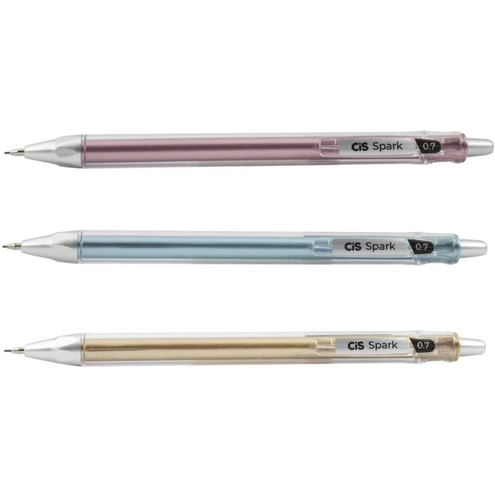 Lapiseira 0.7Mm Cis Spark 3Cores Metalicas Sertic (Dp.c/24) - imagem 4