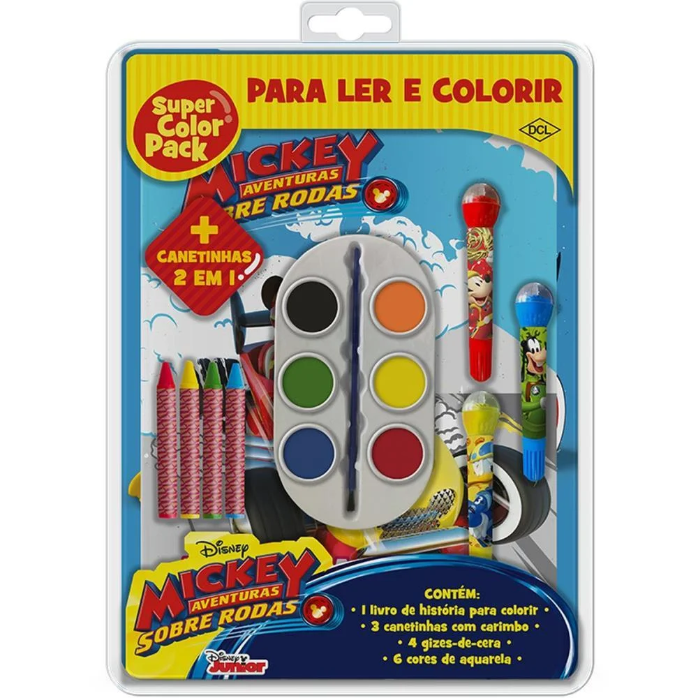 Livro Infantil Colorir Mickey Super Color Pack Dcl (Unidade) - imagem 2