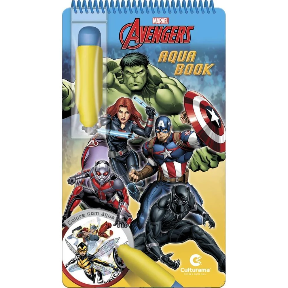 Livro Aquabook Vingadores 24,5X14Cm 10Pgs Culturama (Unidade) - imagem 3