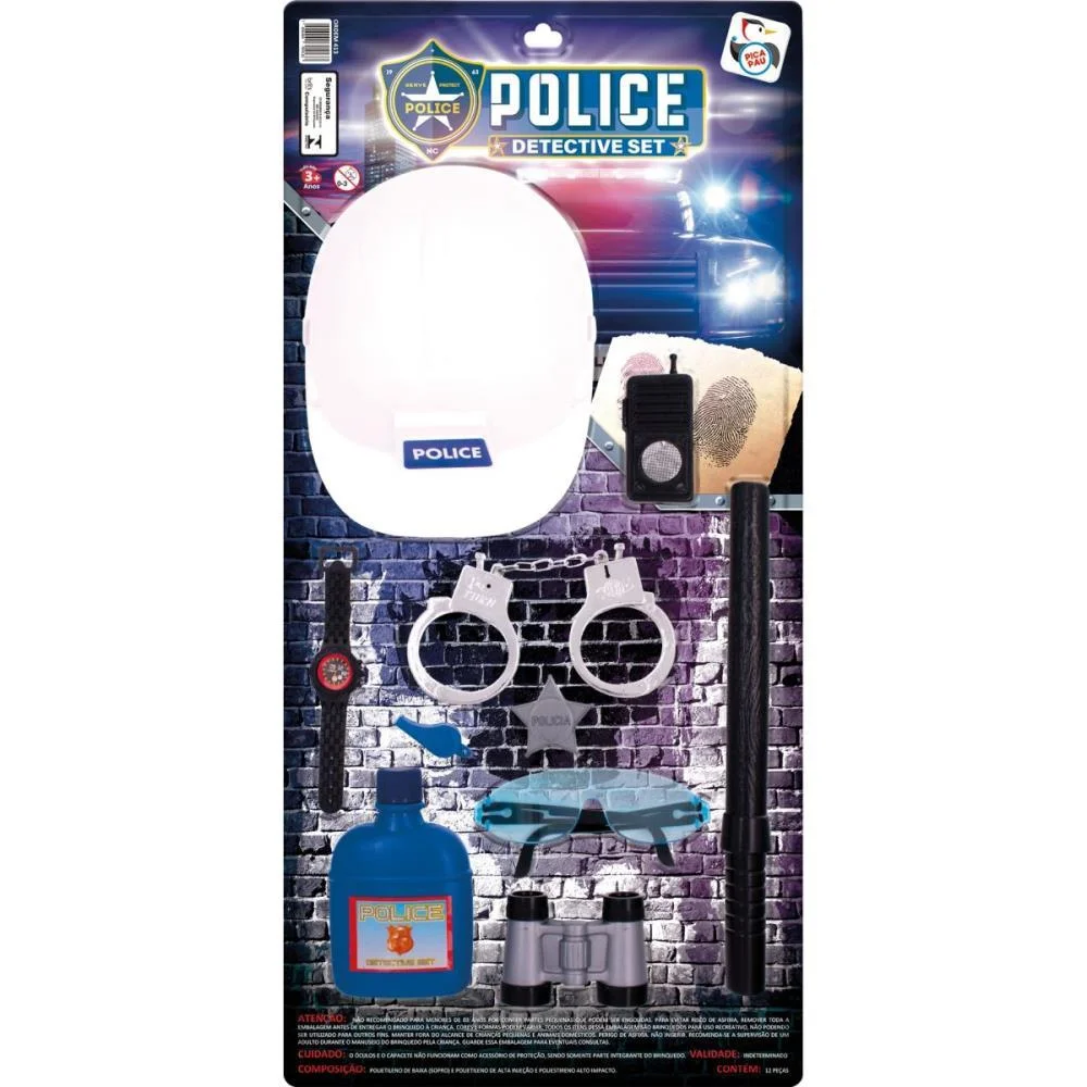 Brincando De Profissoes Police Detective Set Pica Pau (Unidade) - imagem 4