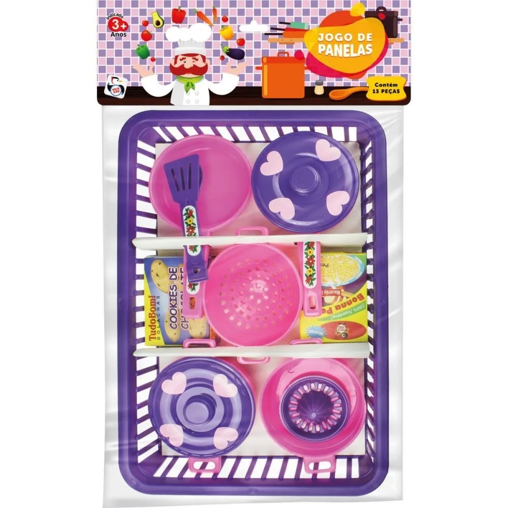 Brincando De Casinha Jogo De Panelinhas Pica Pau (Unidade) - imagem 4