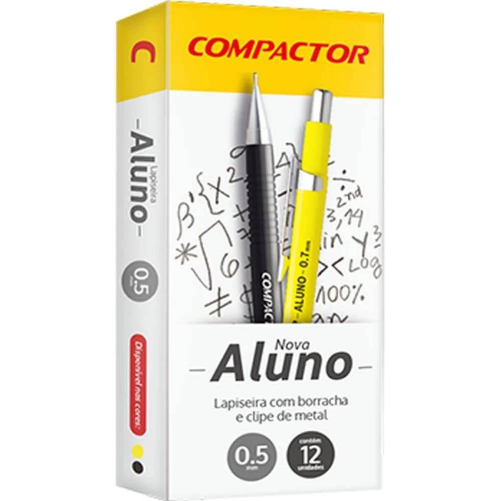 Lapiseira 0.5Mm Aluno Metalica (S) Compactor (Cx.c/12) - imagem 2