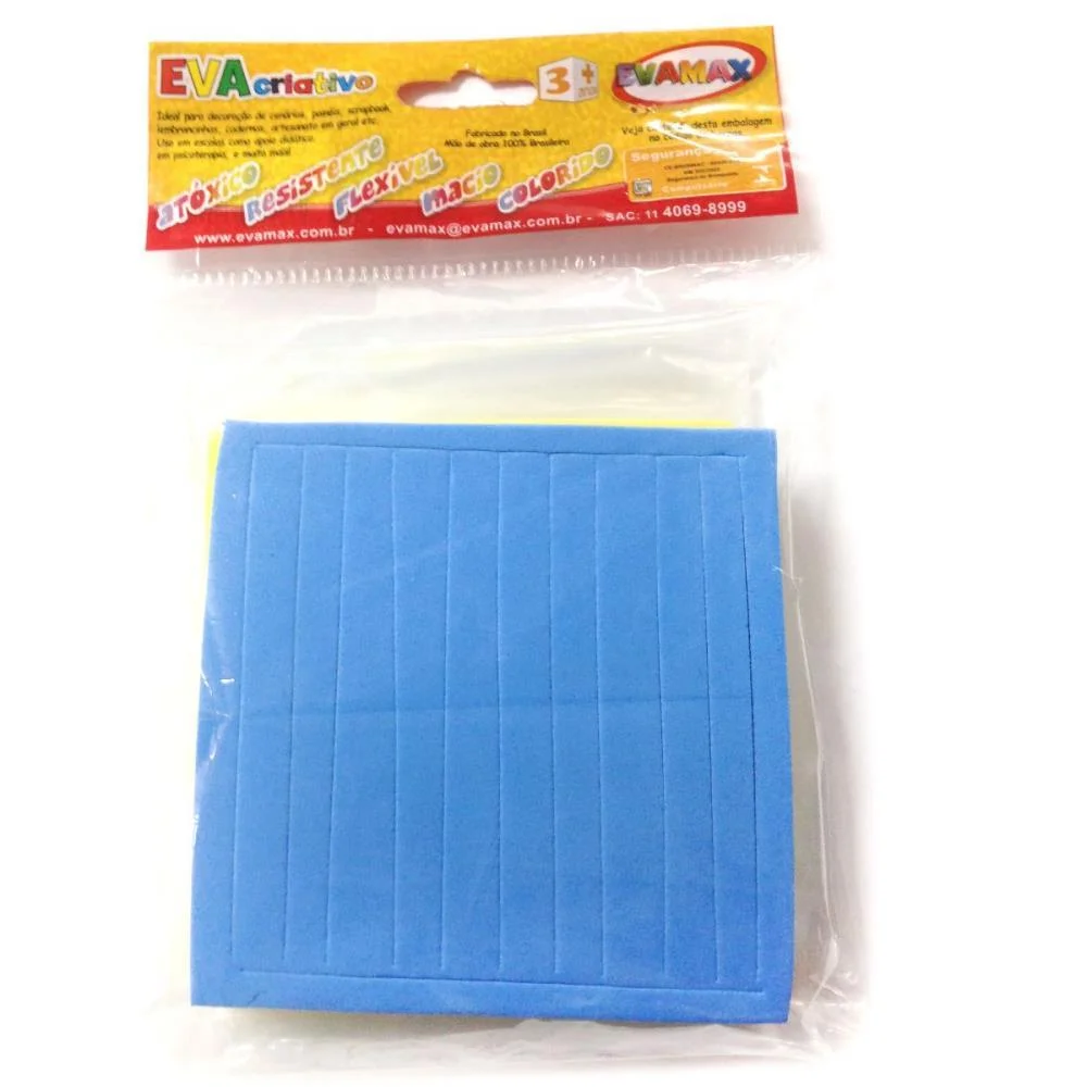 Material Dourado Educativo Eva 10Mm 12X12Cm Evamax - imagem 3