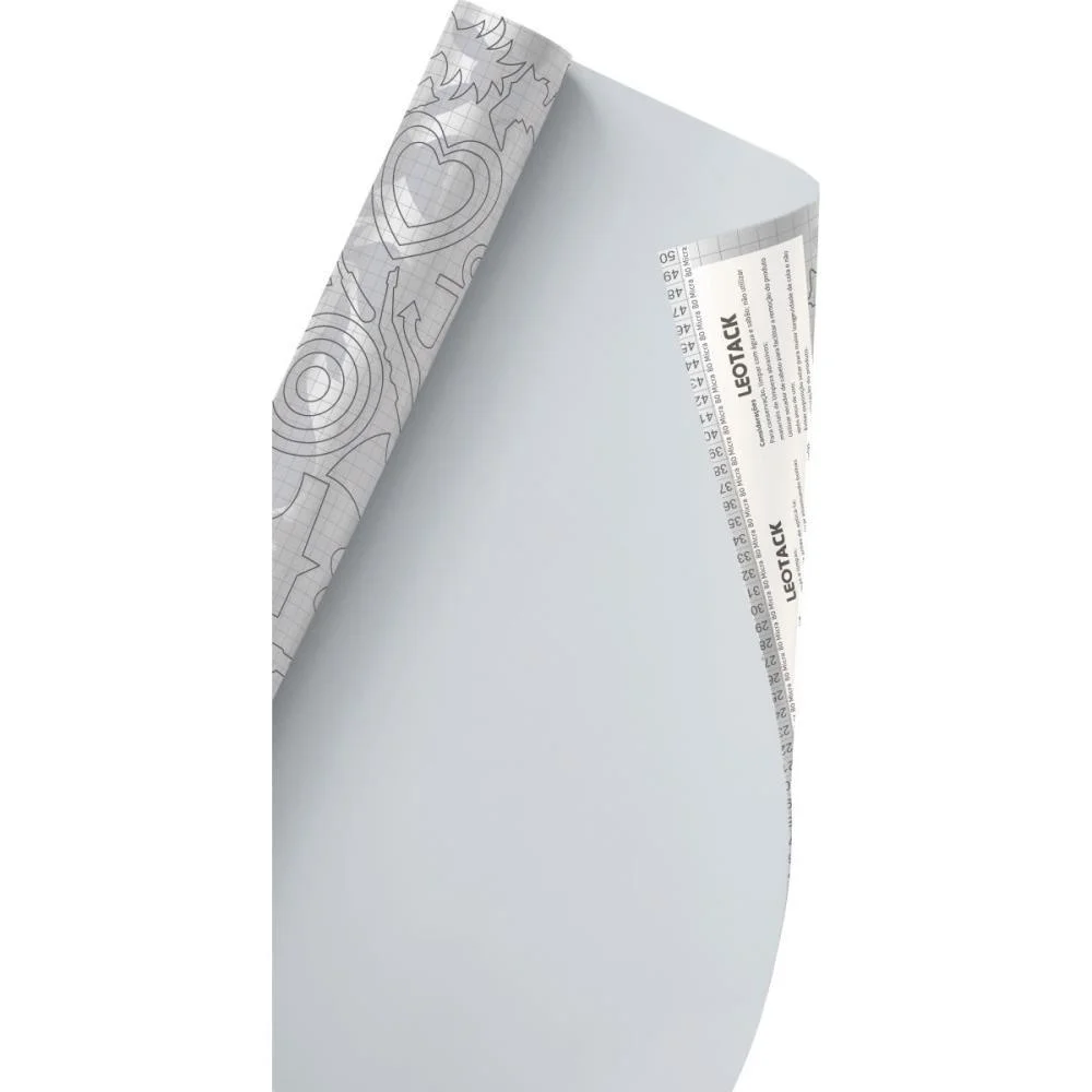 Plastico Adesivo Transparente 45Cm X 25M 0,80 Leonora (Rolo) - imagem 2