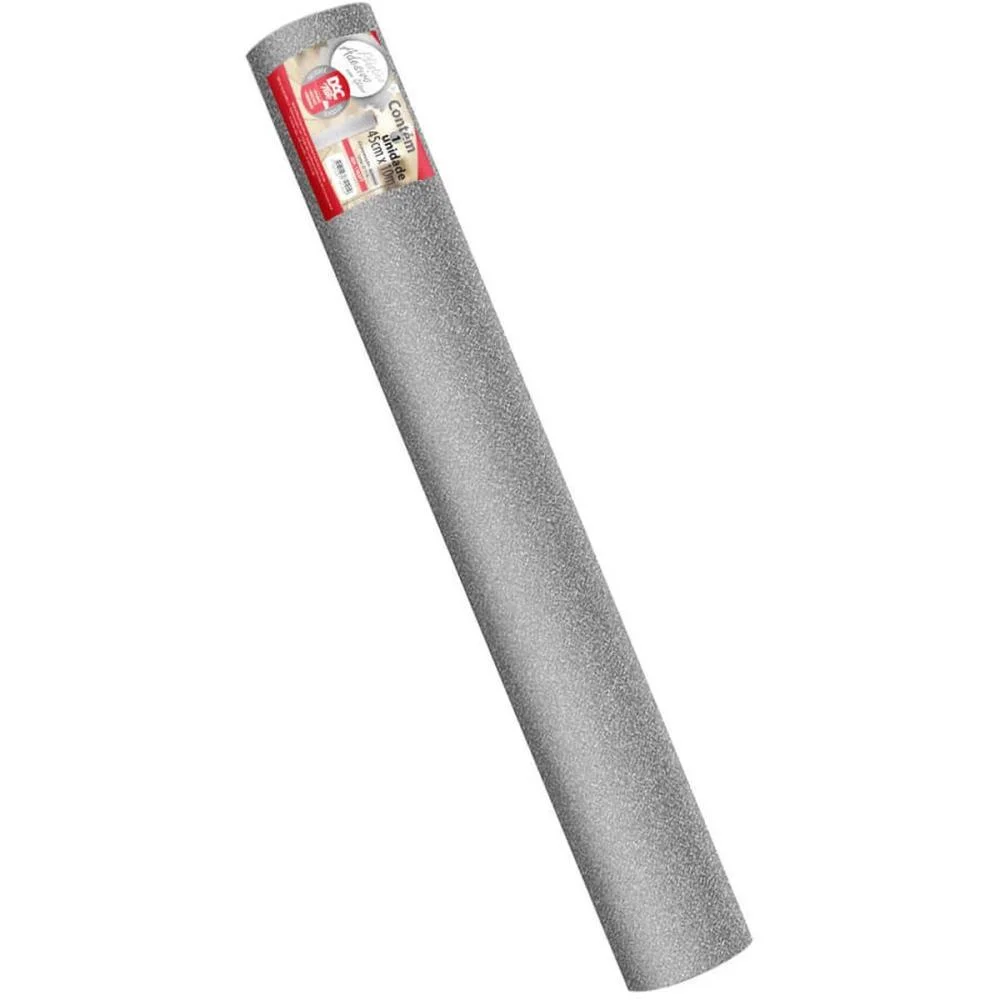 Plastico Adesivo 45Cmx10M Gliter Prata Pp 0,10 Dac (Rolo) - imagem 4