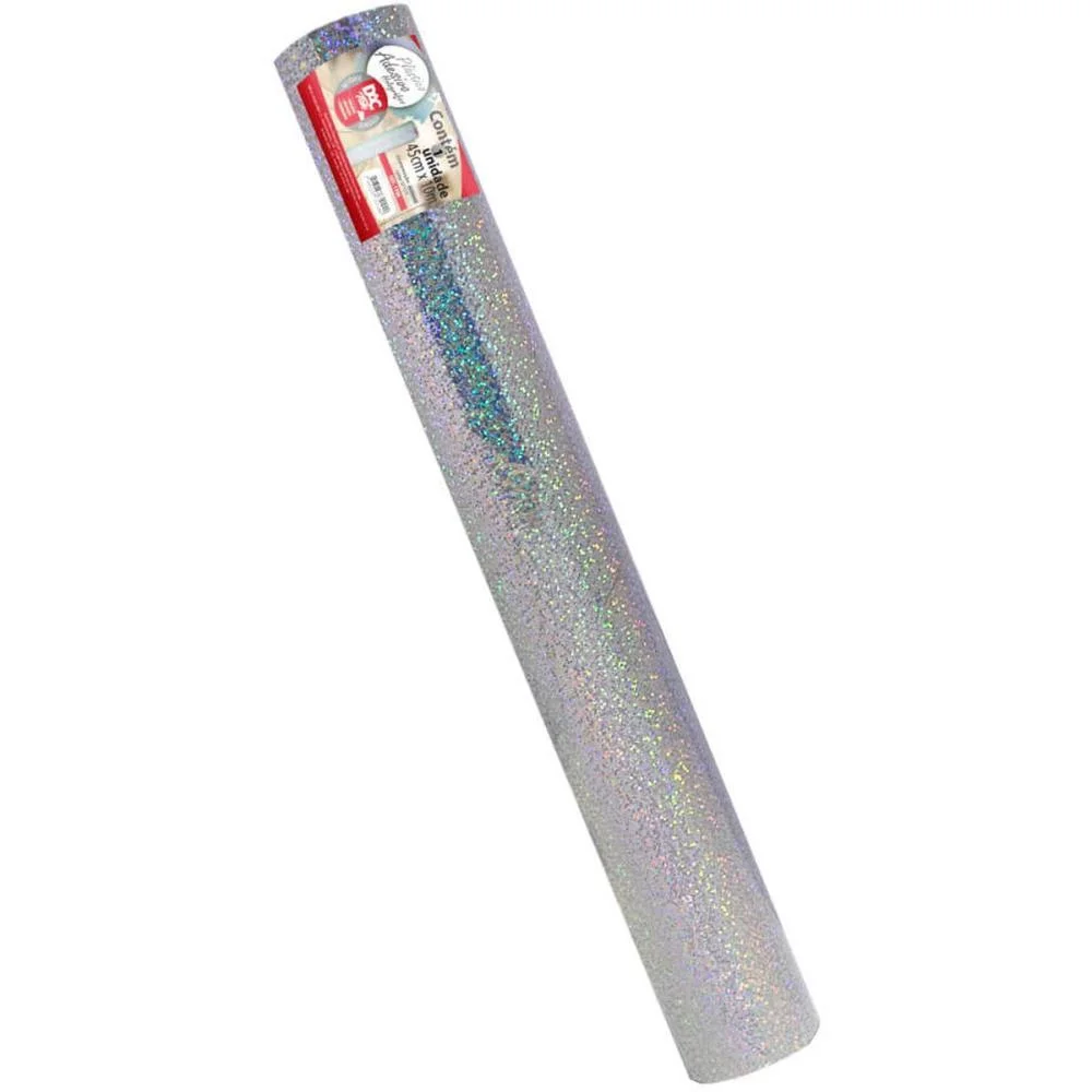 Plastico Adesivo 45Cmx10M Holografico Pp 0,10 Dac (Rolo) - imagem 4