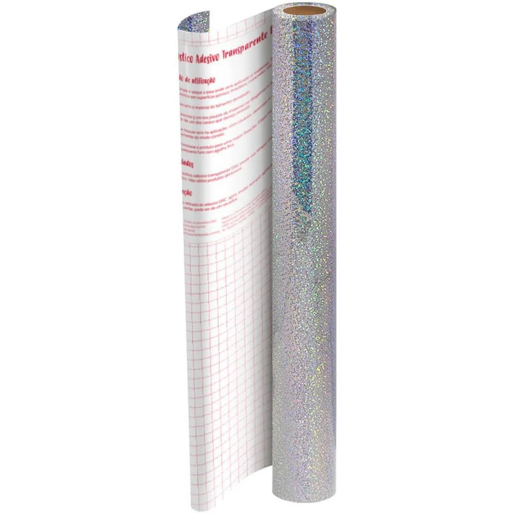 Plastico Adesivo 45Cmx10M Holografico Pp 0,10 Dac (Rolo) - imagem 5