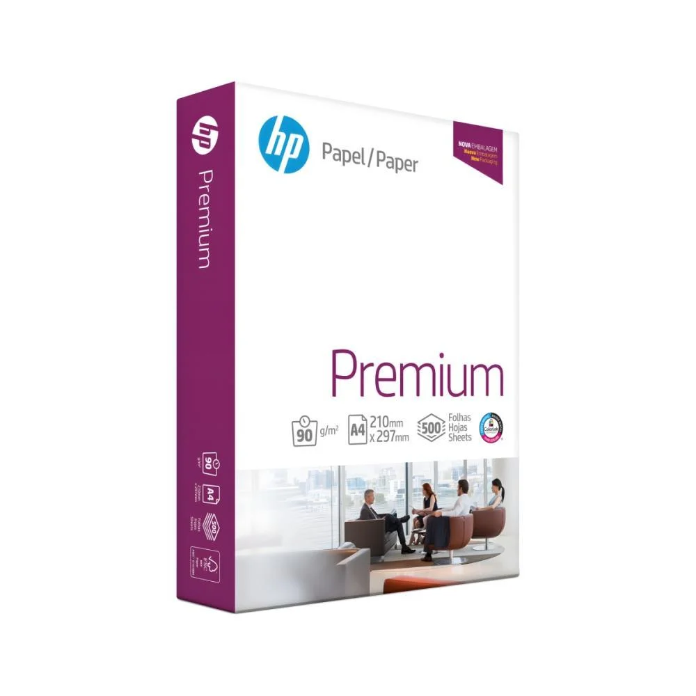 Papel Sulfite A4 Hp Premium 90G 500 Fls. Chamex (Pacote) - imagem 3