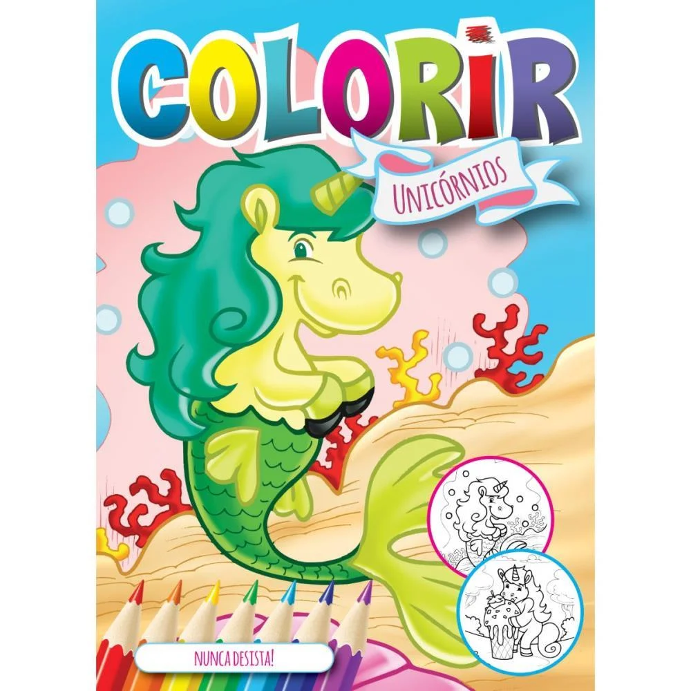 Livro Infantil Colorir Unicornios Solapa Pequeno Bicho Esperto (Pct.c/08) - imagem 8