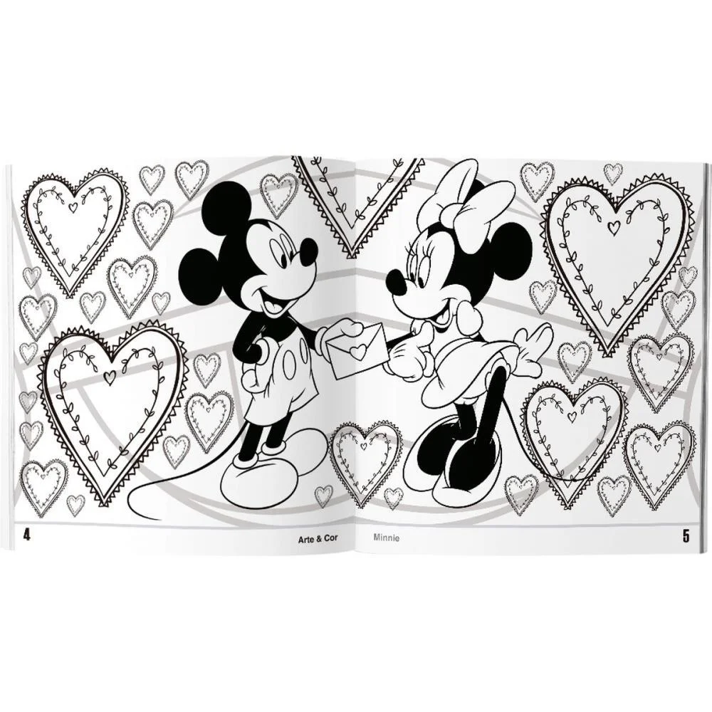 Livro Infantil Colorir Arte E Cor Minnie 27X27 36Pgs Culturama (Unidade) - imagem 3