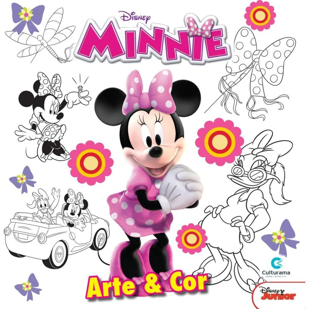Livro Infantil Colorir Arte E Cor Minnie 27X27 36Pgs Culturama (Unidade) - imagem 5