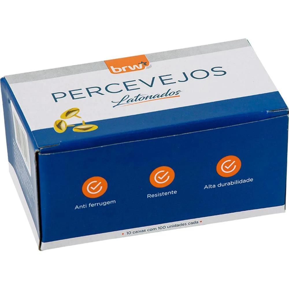 Percevejo Latonado Cx.c/100 Un. Brw (Pct.c/10) - imagem 2