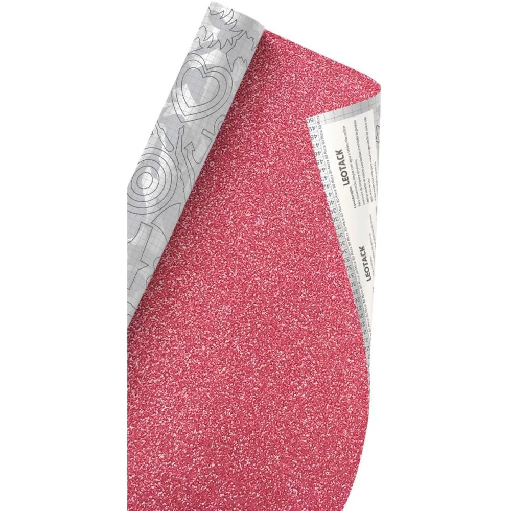 Plastico Adesivo 45Cmx10M Brilho Rosa 0,80 Leonora (Rolo) - imagem 2