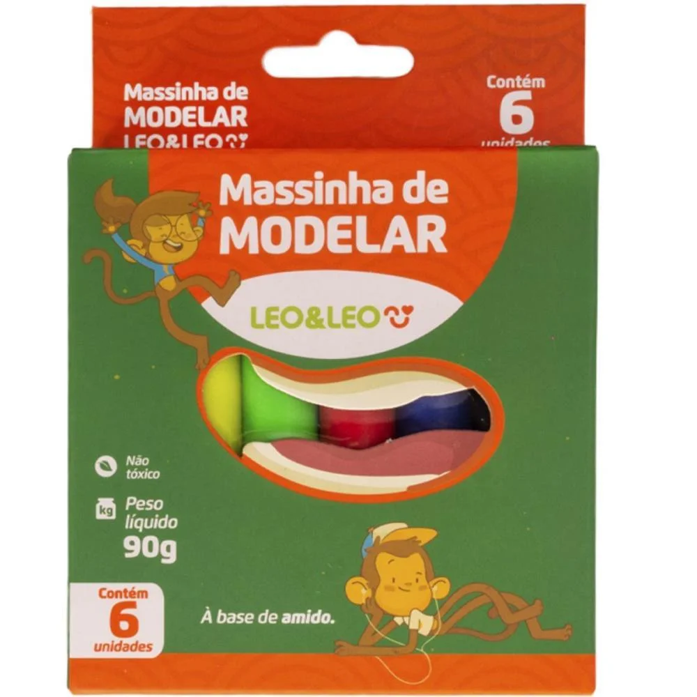 Massa Para Modelar Leo E Leo 6 Cores Leonora (Pct.c/12) - imagem 2