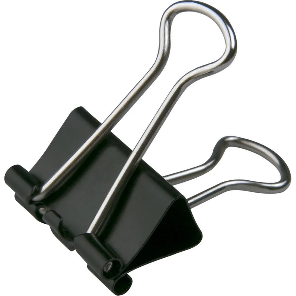 Prendedor De Papel Bazze Binder 41Mm Preto Summit (Pote-24) - imagem 3
