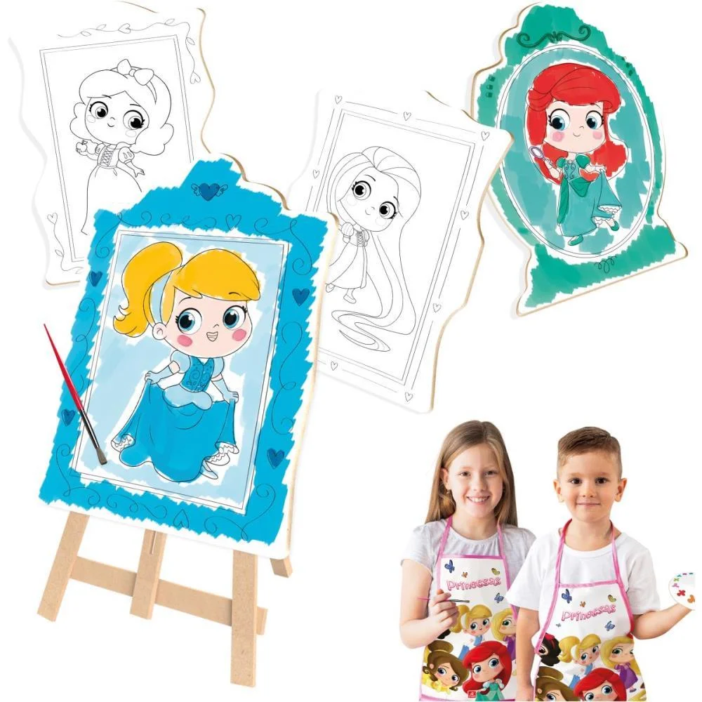 Brinquedo Para Colorir Princesa Super Kit C/4 Telas Brinc. De Crianca (Unidade) - imagem 4