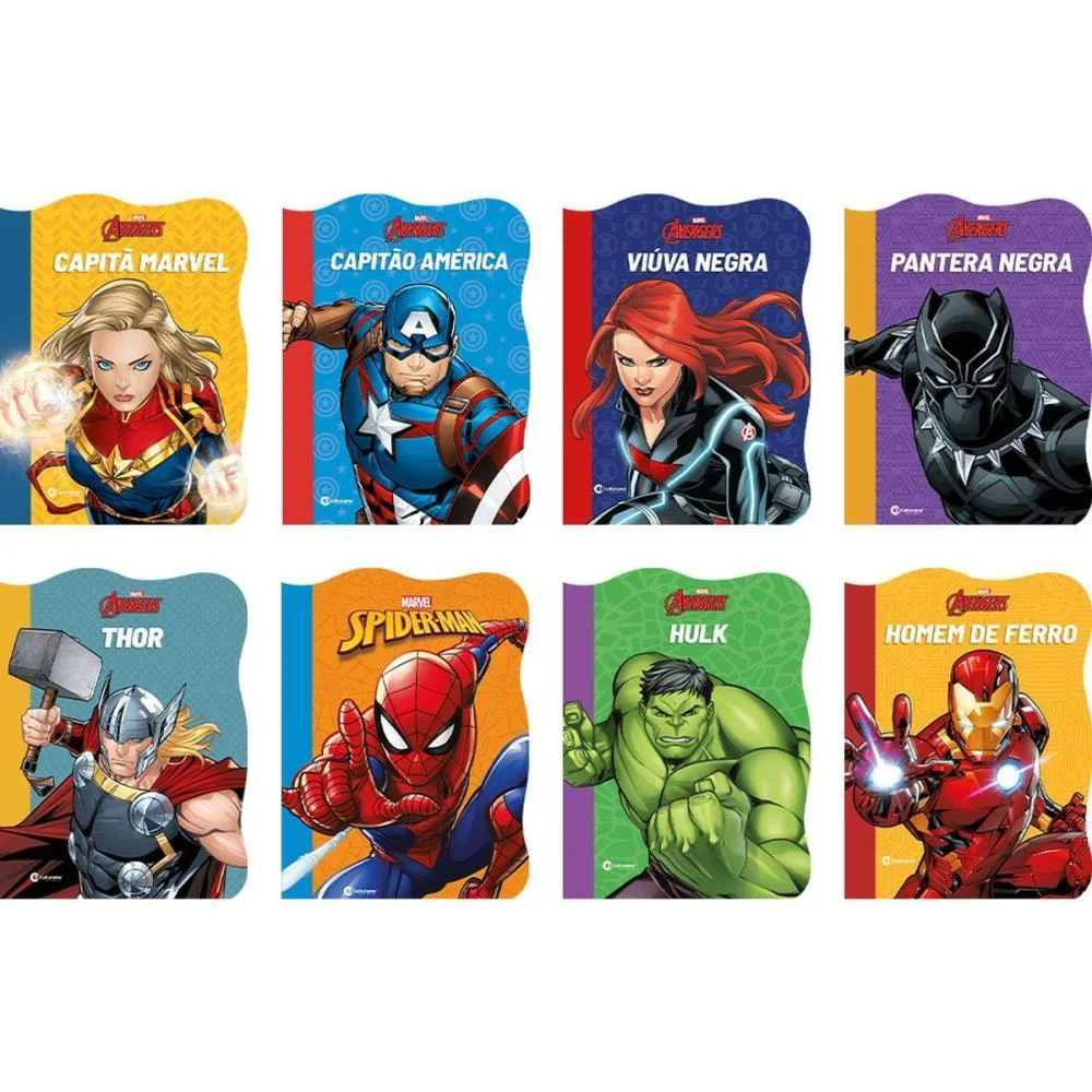 Livro De Leitura Marvel 16P Recortados 21X28Cm Culturama (Pct.c/08) - imagem 2