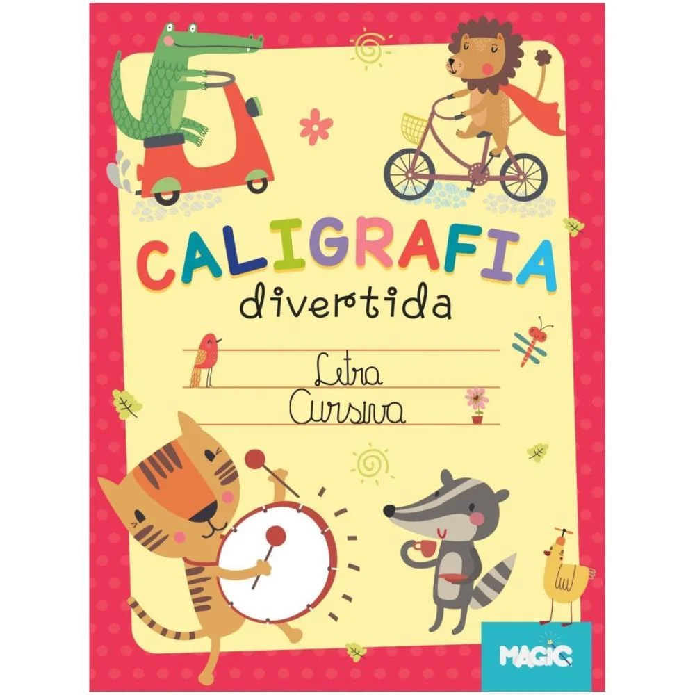 Livro Caligrafia Alfabeto Letra Cursiva 16Pgs Magic Kids - imagem 3