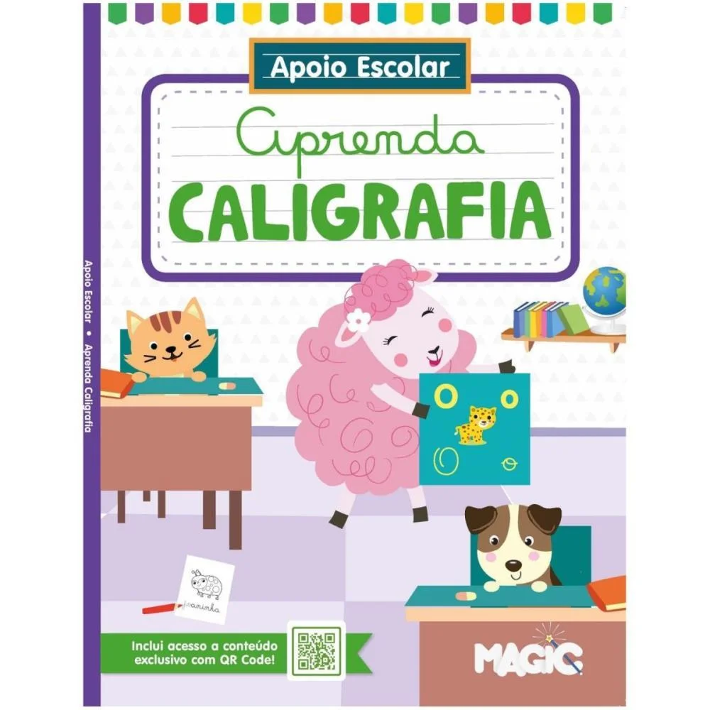 Livro Cartilha Aprenda Caligrafia 96P 27X20Cm Magic Kids - imagem 3