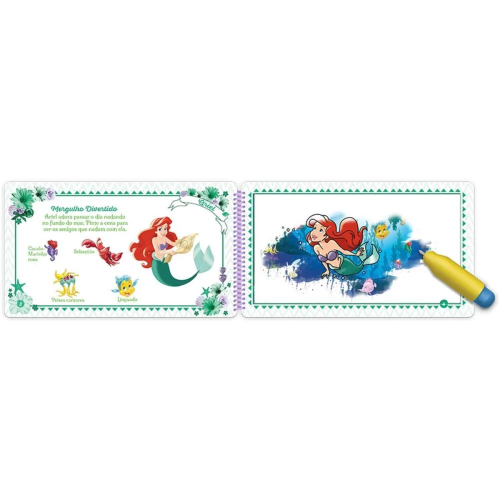 Livro Aquabook Princesas 24,5X14Cm 10Pgs Culturama (Unidade) - imagem 4