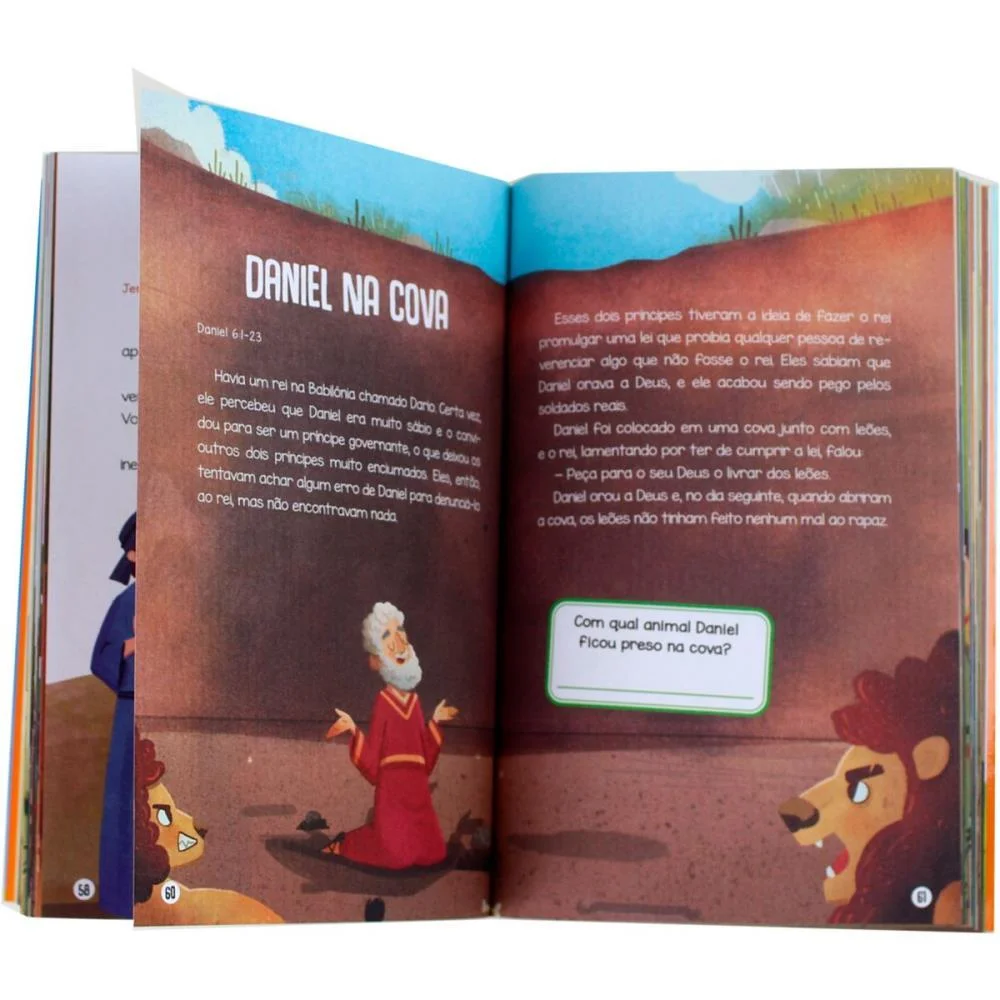 Livro Infantil Ilustrado Biblia Infantil 128P 20X13,5Cm Magic Kids (Unidade) - imagem 5