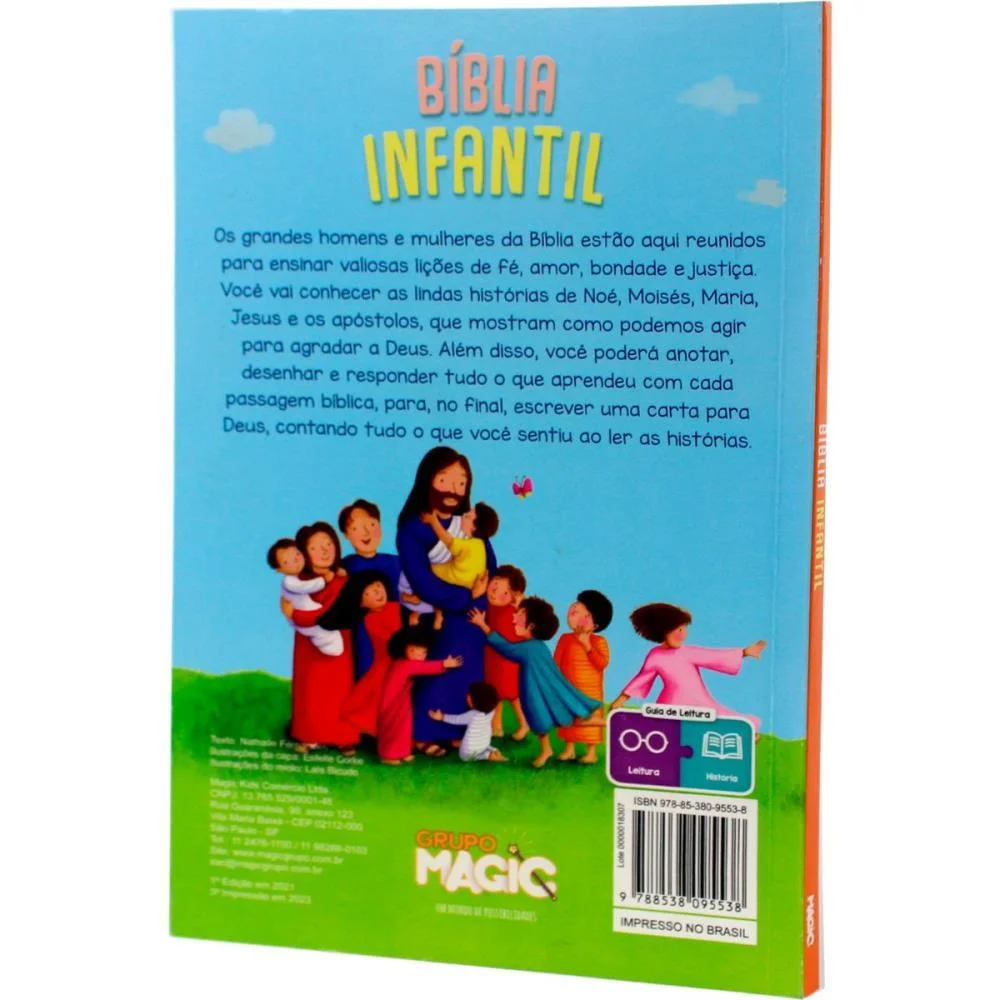 Livro Infantil Ilustrado Biblia Infantil 128P 20X13,5Cm Magic Kids (Unidade) - imagem 6