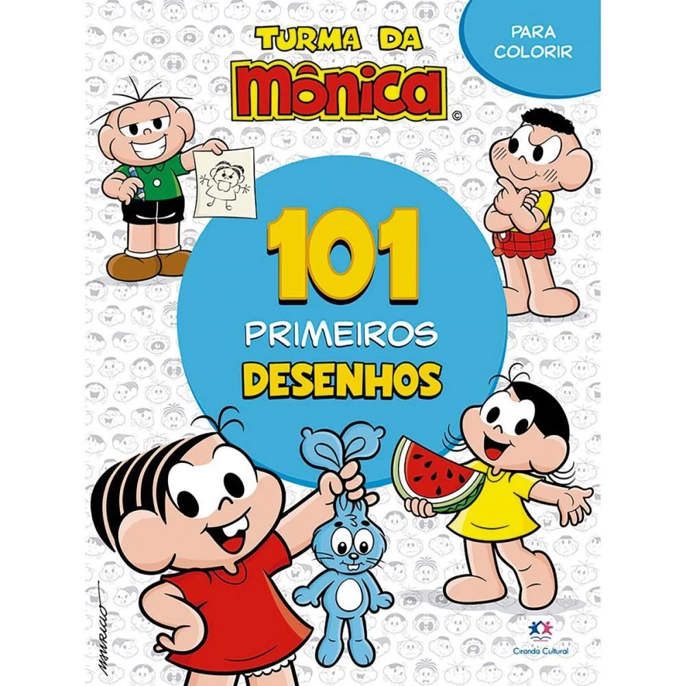 Livro Infantil Colorir 101 Desenhos Turma Da Monica Magic Kids (Unidade) - imagem 3