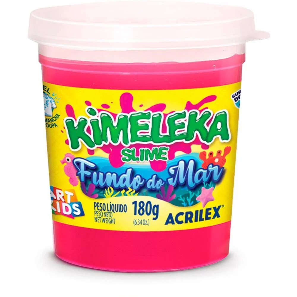 Slime Kimeleka Fundo Do Mar 180G (S) Acrilex (Cx.c/06) - imagem 4