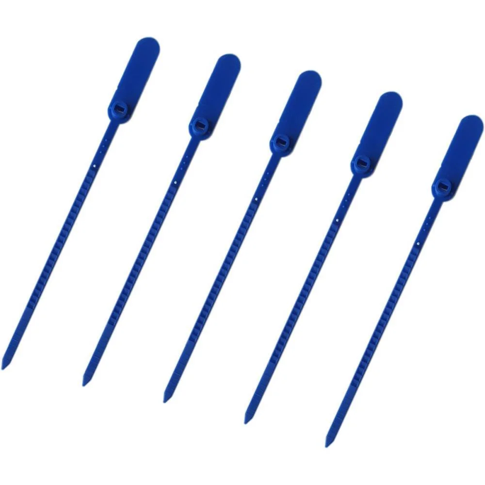 Lacre Para Malote Azul Espinha De Peixe 16Cm. Tykheplas (Pct.c/100) - imagem 3