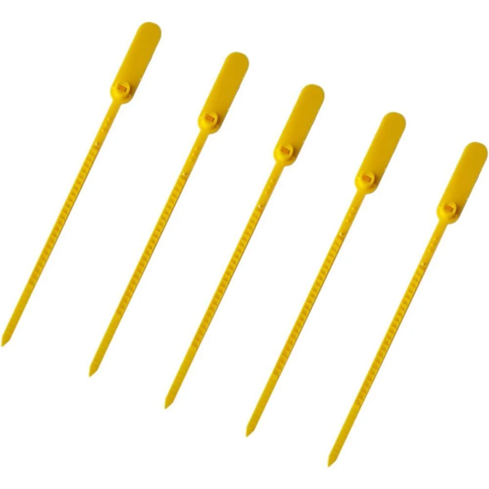 Lacre Para Malote Amarela Espinha De Peixe 23Cm. Tykheplas (Pct.c/100) - imagem 2