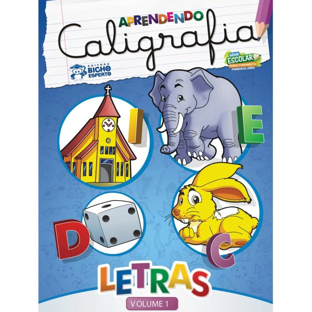 Livro Caligrafia Aprendendo Caligrafia 4 Titulo Bicho Esperto (Pct.c/04) - imagem 3