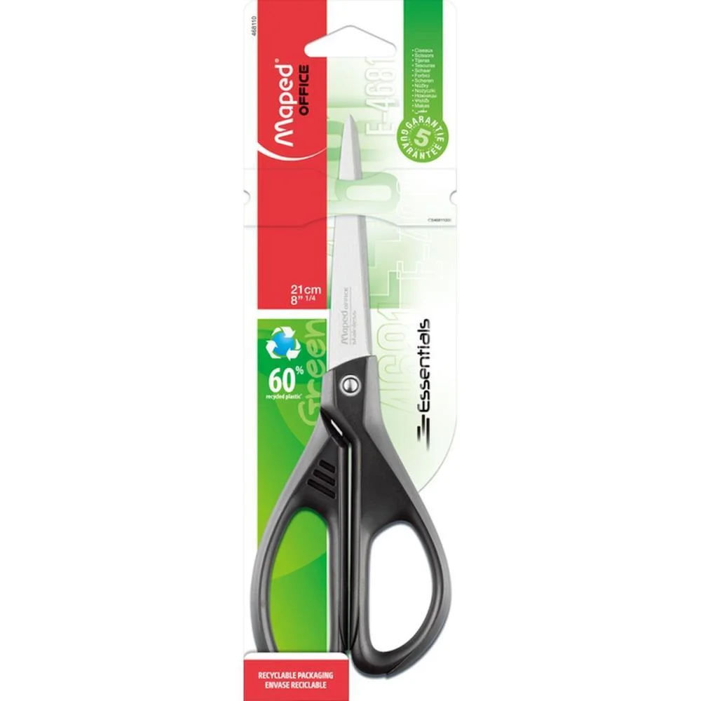 Tesoura Multiuso Essentials Green 21Cm Maped (Unidade) - imagem 2